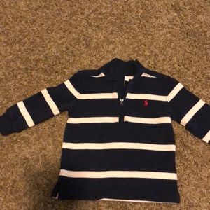 Baby boy Polo- 3/4 zip sweater- 18 months